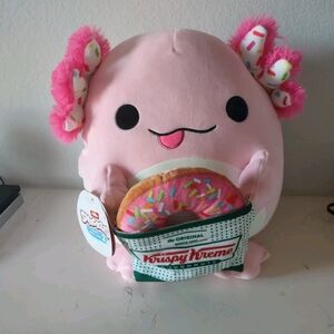 Zuru Snackles Series 2 Axolotl Abbie Krispy Kreme Donut 14" Large Plush NEW NWT